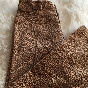 Leopard Print Boot Cut Pants